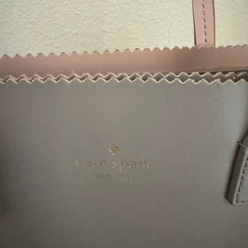 Kate Spade Gray and Pink Satchel with Structured Design - Picture 5 of 5